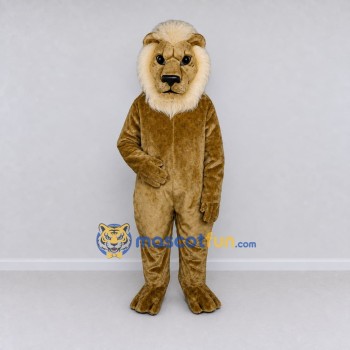 Custom Tan and Cream Lion Mascot Costume Adult Full Body Suit for Wildlife Events Custom Tan and Cream Lion Mascot Costume Adult Full Body Suit for Wildlife Events