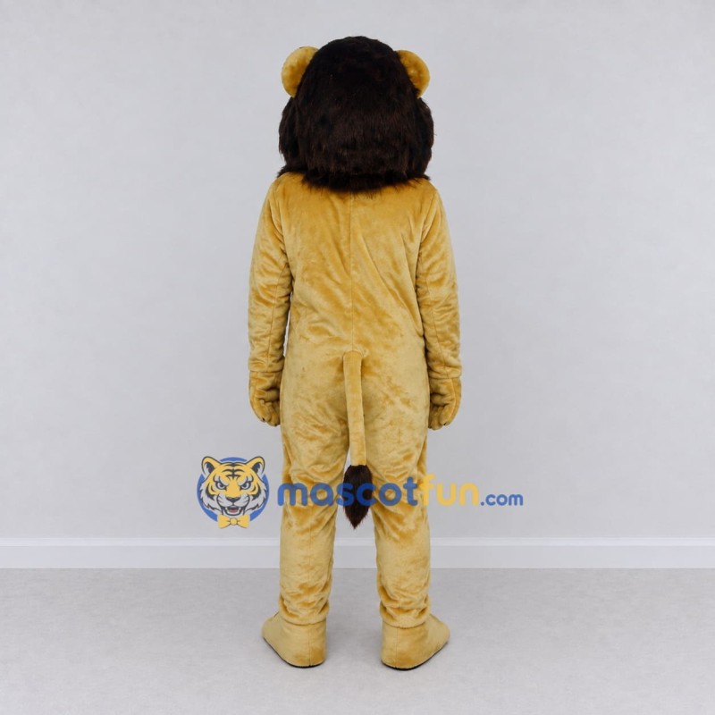 Custom Golden Yellow and Black Lion Mascot Costume Adult Full Body Suit for School Events Custom Golden Yellow and Black Lion Mascot Costume Adult Full Body Suit for School Events