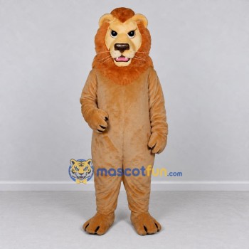 Custom Tan and Orange Lion Mascot Costume Adult Full Body Suit for Wildlife Events Custom Tan and Orange Lion Mascot Costume Adult Full Body Suit for Wildlife Events