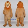 Custom Tan and Orange Lion Mascot Costume Adult Full Body Suit for Wildlife Events