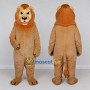 Custom Tan and Orange Lion Mascot Costume Adult Full Body Suit for Wildlife Events