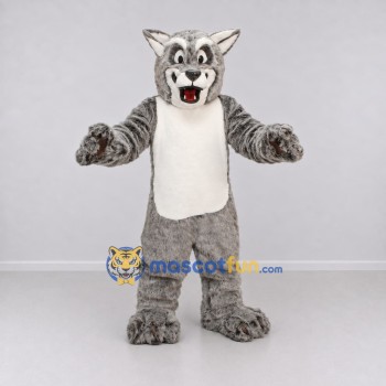 Custom Gray and White Tabby Cat Mascot Costume Adult Full Body Suit for Pet Events