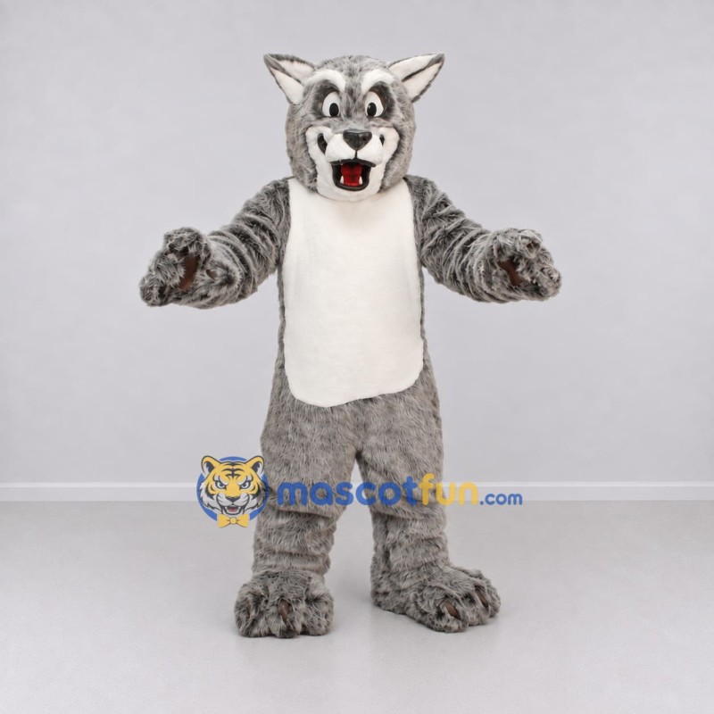 Custom Gray and White Tabby Cat Mascot Costume Adult Full Body Suit for Pet Events Custom Gray and White Tabby Cat Mascot Costume Adult Full Body Suit for Pet Events