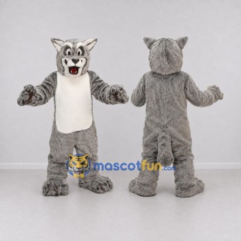 Custom Gray and White Tabby Cat Mascot Costume Adult Full Body Suit for Pet Events