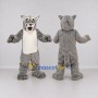 Custom Gray and White Tabby Cat Mascot Costume Adult Full Body Suit for Pet Events
