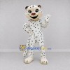 Custom White and Black Spotted Cat Mascot Costume Adult Full Body Suit for Wildlife Events Custom White and Black Spotted Cat Mascot Costume Adult Full Body Suit for Wildlife Events