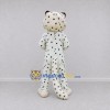 Custom White and Black Spotted Cat Mascot Costume Adult Full Body Suit for Wildlife Events Custom White and Black Spotted Cat Mascot Costume Adult Full Body Suit for Wildlife Events