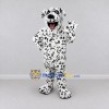 Custom White and Black Dalmatian Dog Mascot Costume Adult Full Body Suit for Pet Events Custom White and Black Dalmatian Dog Mascot Costume Adult Full Body Suit for Pet Events