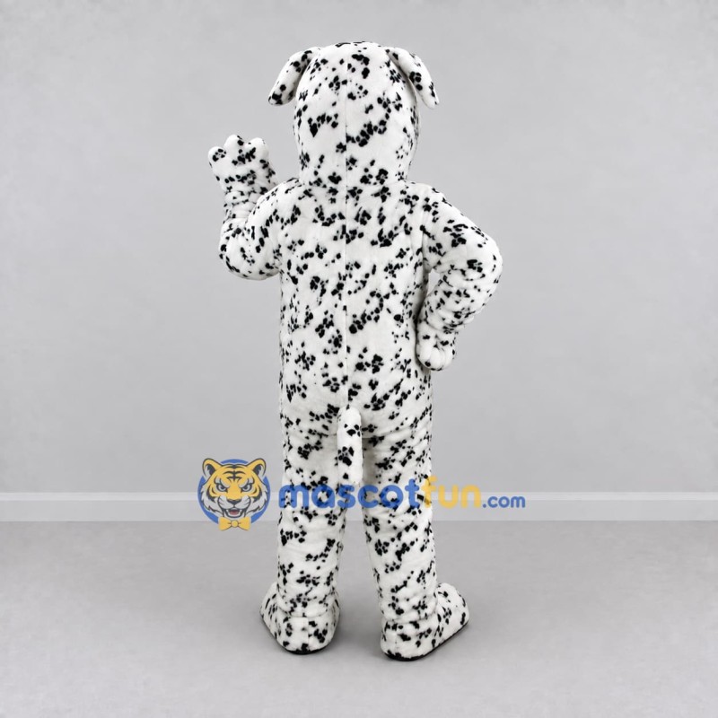 Custom White and Black Dalmatian Dog Mascot Costume Adult Full Body Suit for Pet Events Custom White and Black Dalmatian Dog Mascot Costume Adult Full Body Suit for Pet Events