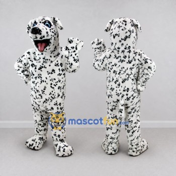 Custom White and Black Dalmatian Dog Mascot Costume Adult Full Body Suit for Pet Events