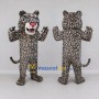Custom Brown Black and White Leopard Mascot Costume Adult Full Body Suit for Wildlife Events