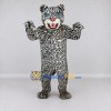 Custom Gray Black and White Snow Leopard Mascot Costume Adult Full Body Suit for Wildlife Events Custom Gray Black and White Snow Leopard Mascot Costume Adult Full Body Suit for Wildlife Events