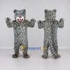 Custom Gray Black and White Snow Leopard Mascot Costume Adult Full Body Suit for Wildlife Events Custom Gray Black and White Snow Leopard Mascot Costume Adult Full Body Suit for Wildlife Events
