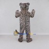 Custom Brown Black and White Leopard Mascot Costume Adult Full Body Suit for Wildlife Events Custom Brown Black and White Leopard Mascot Costume Adult Full Body Suit for Wildlife Events