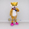 Custom Orange and White Tabby Cat in Sneakers Mascot Costume Adult Full Body Suit for School Events Custom Orange and White Tabby Cat in Sneakers Mascot Costume Adult Full Body Suit for School Events
