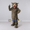 Custom Brown and Black Leopard Mascot Costume Adult Full Body Suit for Wildlife Events