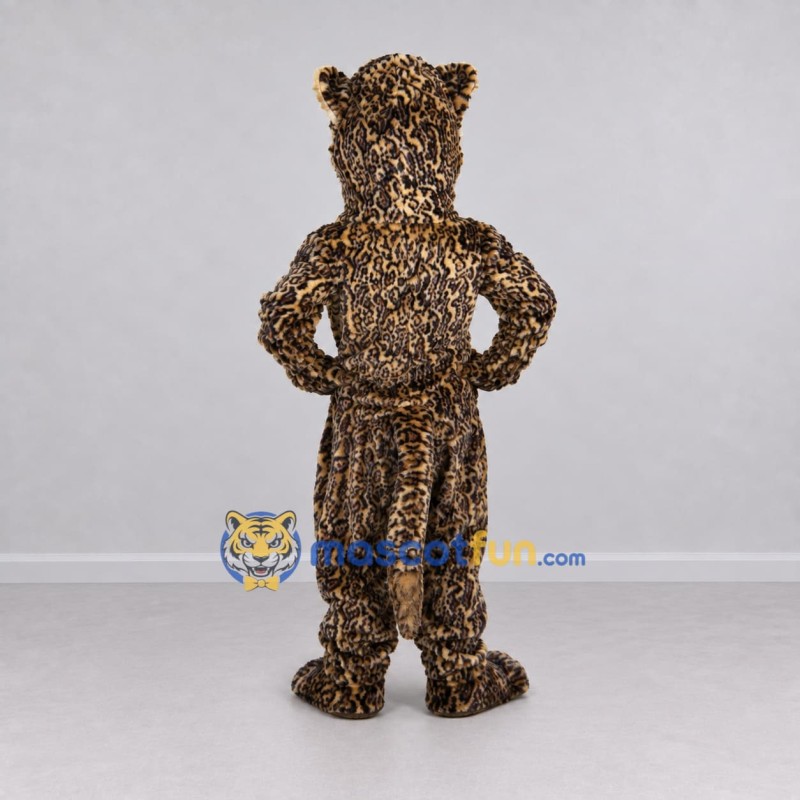Custom Brown Black and Tan Spotted Cat Mascot Costume Adult Full Body Suit for Wildlife Events Custom Brown Black and Tan Spotted Cat Mascot Costume Adult Full Body Suit for Wildlife Events