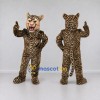 Custom Tan and Black Leopard Mascot Costume Adult Full Body Suit for Wildlife Events Custom Tan and Black Leopard Mascot Costume Adult Full Body Suit for Wildlife Events