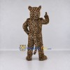 Custom Tan and Black Leopard Mascot Costume Adult Full Body Suit for Wildlife Events Custom Tan and Black Leopard Mascot Costume Adult Full Body Suit for Wildlife Events