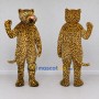 Custom Yellow and Black Leopard Mascot Costume Adult Full Body Suit for Wildlife Events