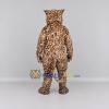 Custom Tan and Black Spotted Wild Cat Mascot Costume Adult Full Body Suit for Wildlife Events Custom Tan and Black Spotted Wild Cat Mascot Costume Adult Full Body Suit for Wildlife Events