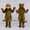 Custom Brown and Tan Spotted Cat Mascot Costume Adult Full Body Suit for Wildlife Events Custom Brown and Tan Spotted Cat Mascot Costume Adult Full Body Suit for Wildlife Events