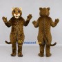 Custom Brown and Tan Spotted Cat Mascot Costume Adult Full Body Suit for Wildlife Events
