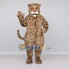 Custom Tan and Black Leopard Mascot Costume Adult Full Body Suit for Wildlife Events Custom Tan and Black Leopard Mascot Costume Adult Full Body Suit for Wildlife Events