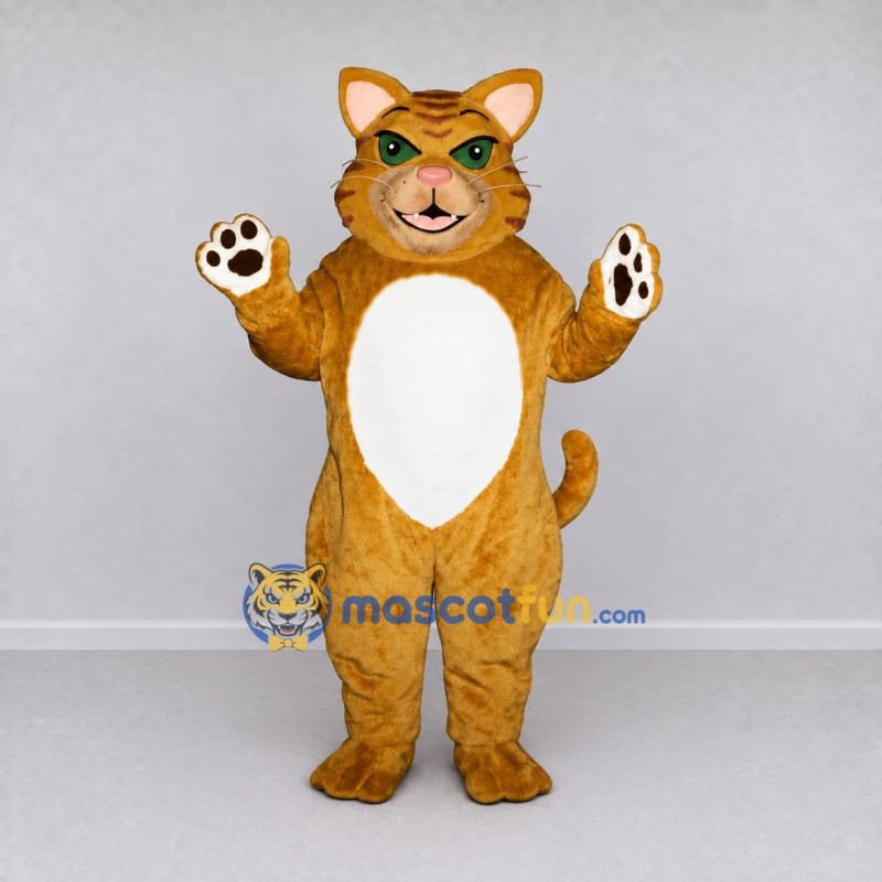 Custom Orange and White Tabby Cat Mascot Costume Adult Full Body Suit for Pet Events Custom Orange and White Tabby Cat Mascot Costume Adult Full Body Suit for Pet Events
