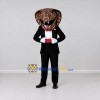 Custom Brown and Black Cobra in Tuxedo Mascot Costume Adult Full Body Suit for Themed Parties Custom Brown and Black Cobra in Tuxedo Mascot Costume Adult Full Body Suit for Themed Parties