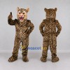 Custom Tan and Black Leopard Mascot Costume Adult Full Body Suit for Wildlife Events Custom Tan and Black Leopard Mascot Costume Adult Full Body Suit for Wildlife Events