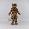 Custom Tan and Black Spotted Big Cat Mascot Costume Adult Full Body Suit for Wildlife Events