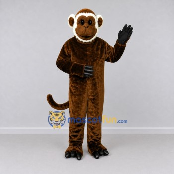 Custom Brown and Cream Monkey Mascot Costume Adult Full Body Suit for Wildlife Events Custom Brown and Cream Monkey Mascot Costume Adult Full Body Suit for Wildlife Events