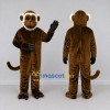 Custom Brown and Cream Monkey Mascot Costume Adult Full Body Suit for Wildlife Events Custom Brown and Cream Monkey Mascot Costume Adult Full Body Suit for Wildlife Events