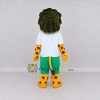 Custom Yellow Green and White Star Spotted Feline in Sportswear Mascot Costume Adult Full Body Suit for Sports Events Custom Yellow Green and White Star Spotted Feline in Sportswear Mascot Costume Adult Full Body Suit for Sports Events