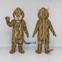 Custom Brown and Tan Spotted Cat Mascot Costume Adult Full Body Suit for Wildlife Events