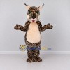 Custom Brown Black and Cream Tufted Wild Cat Mascot Costume Adult Full Body Suit for Wildlife Events
