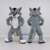 Custom Gray and White Cat Mascot Costume Adult Full Body Suit for Pet Events Custom Gray and White Cat Mascot Costume Adult Full Body Suit for Pet Events