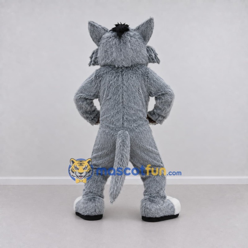 Custom Gray and White Cat Mascot Costume Adult Full Body Suit for Pet Events Custom Gray and White Cat Mascot Costume Adult Full Body Suit for Pet Events
