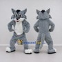 Custom Gray and White Cat Mascot Costume Adult Full Body Suit for Pet Events