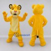 Custom Yellow and Cream Lion Cub Mascot Costume Adult Full Body Suit for School Events Custom Yellow and Cream Lion Cub Mascot Costume Adult Full Body Suit for School Events