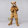 Custom Tan and Black Cheetah Mascot Costume Adult Full Body Suit for Wildlife Events Custom Tan and Black Cheetah Mascot Costume Adult Full Body Suit for Wildlife Events