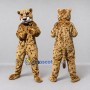 Custom Tan and Black Cheetah Mascot Costume Adult Full Body Suit for Wildlife Events