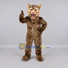 Custom Tan and Black Leopard Mascot Costume Adult Full Body Suit for Wildlife Events Custom Tan and Black Leopard Mascot Costume Adult Full Body Suit for Wildlife Events