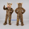 Custom Tan and Black Leopard Mascot Costume Adult Full Body Suit for Wildlife Events Custom Tan and Black Leopard Mascot Costume Adult Full Body Suit for Wildlife Events