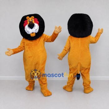 Custom Orange and Black Lion Mascot Costume Adult Full Body Suit for School Events