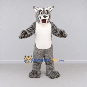 Custom Gray and White Tabby Cat Mascot Costume Adult Full Body Suit for Pet Events