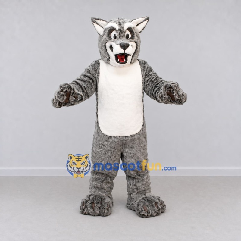 Custom Gray and White Tabby Cat Mascot Costume Adult Full Body Suit for Pet Events Custom Gray and White Tabby Cat Mascot Costume Adult Full Body Suit for Pet Events