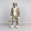 Custom Gray and White Snow Leopard Mascot Costume Adult Full Body Suit for Wildlife Events Custom Gray and White Snow Leopard Mascot Costume Adult Full Body Suit for Wildlife Events