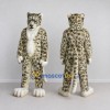 Custom Gray and White Snow Leopard Mascot Costume Adult Full Body Suit for Wildlife Events Custom Gray and White Snow Leopard Mascot Costume Adult Full Body Suit for Wildlife Events